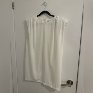Abercrombie white dress padded shoulders